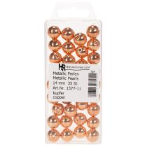 Artikel Dekorative perler kobber metallic 14mm 35 stk