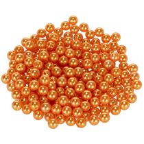 Artikel Dekorative orange perler, 8 mm, 250 stk.