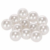 Artikel Pynteperler hvid Ø20mm 12 stk