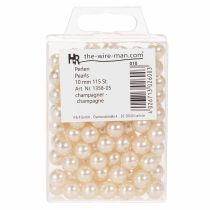 Artikel Dekorative perler Ø10mm champagne 115 stk