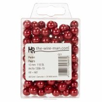 Artikel Pynteperler Ø10mm rød 115 stk