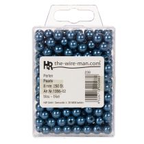 Artikel Dekorative perler Ø8mm blå 250 stk