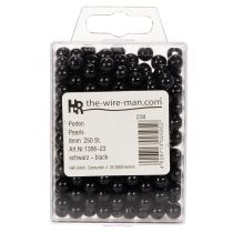 Artikel Dekorative perler Ø8mm sorte 250 stk.