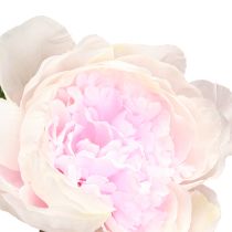 Artikel Dekoration Pæoner Pink 3 Blomster Lang Stængel L80cm 2stk