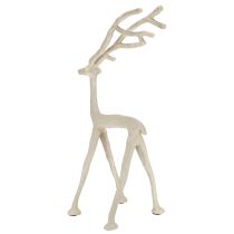 Artikel Dekorativ rensdyr metalfigur hjort grå ler optik H35cm