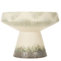 Artikel Dekorativ keramikskål, creme grågrøn, Ø20 cm, H16 cm