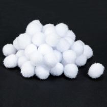 Artikel Deco snebold mini Ø2cm hvide snekugler 400 stk 4 poser