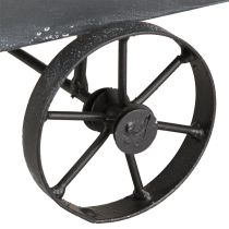 Artikel Dekorativ trillebør plantekasse metal antracit L30cm