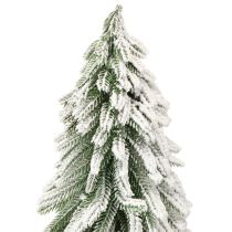 Artikel Dekorativ juletræsfod med snedækket bark Ø20cm H50cm