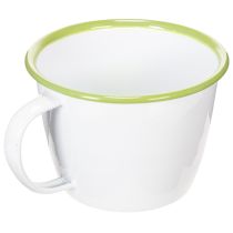 Artikel Dekorativ kop, emaljeret urtepotte, Ø11 cm H8 cm