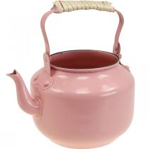 Dekorativ tekandekasse metal gammelrosa Ø8,6cm H16cm