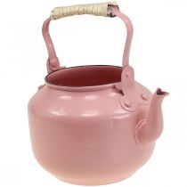 Dekorativ tekandekasse metal gammelrosa Ø8,6cm H16cm