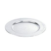 Dekorativ tallerken sølv Ø28cm
