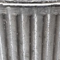 Artikel Dekorativ potte til plantning, metalpotte med håndtag, metaldekoration shabby chic Ø21,5 cm