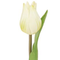 Artikel Dekorative Tulipaner Kunstige Blomster Hvid Creme 20cm 6 stk
