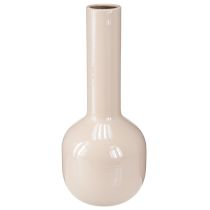 Artikel Dekorativ vase metal i brun cappuccino emalje H25,5 cm