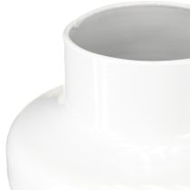 Artikel Dekorationsvase Metal Vase Dekoration Cremehvid Ø16,5cm H23,5cm
