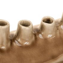 Artikel Dekorativ Vase Båd Keramik Vase Brun 23×8,5cm H11cm