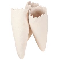 Artikel Dekorative vaser Keglevaser Beige Keramik 14,5cmx15x21cm