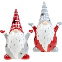 Deco Gnome Fyrfadsstage Jul H18cm 2stk