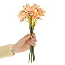 Artikel Dekorativ blomstrende gren af peruviansk lilje til tidløse arrangementer, 33 cm, 6 stk.