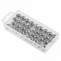 Artikel Dekorative perler sølv metallic 14mm 35 stk