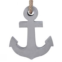 Artikel Dekorativ ankerbeton maritim grå hvid 11,5cmx14cm 2stk