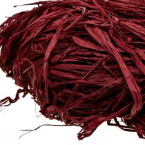 Artikel Dekorativ raffia til fremstilling af naturlig raffia raffia bordeaux 300g