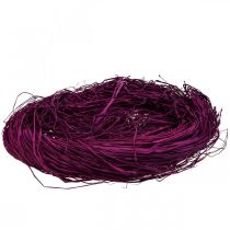 Dekorativ raffia til kunsthåndværk Naturlig raffia raffia violet 300g