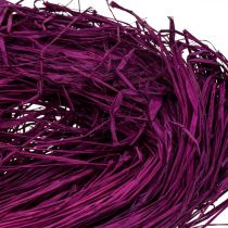 Artikel Dekorativ raffia til kunsthåndværk Naturlig raffia raffia violet 300g