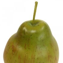 Deco pæregrøn rød, deco frugt, maddummy 11cm