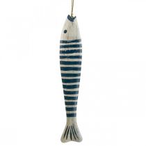 Deco fisketræ Træfisk til at hænge op Mørkeblå H57,5cm