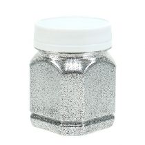 Artikel Dekorativ glitter sølv 115g