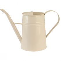 Artikel Dekorativ vandkande i metal rumvandkande creme H23cm 1,7L