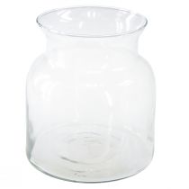 Dekorativ glasvase lanterne glas klar Ø18cm H20cm