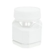 Dekorativ glitter hvid 115g
