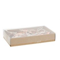 Artikel Dekorativ bøjlestjerne, hjerte kobber 3-4cm 24 stk