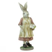 Artikel Dekorativ kanin kanin kvinde kurv påskeæg dekorativ figur påske H37cm