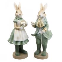 Deco kaninpar kaniner vintage figurer H40cm 2stk
