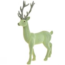 Dekorativ hjorte rensdyr julefigur grøn grå H37cm