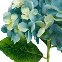 Dekorativ hortensia blå kunstig blomst Kunstig haveblomst H35cm