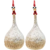 Artikel Dekoration Kyllinger Dekoration Figur Påske Pynt Kylling Sjov H26cm