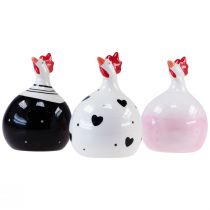 Artikel Pyntekyllinger Påskedekorationsfigurer hane 11,5cm 3stk