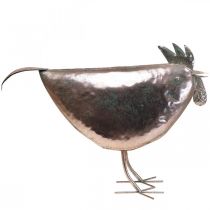 Artikel Deco Chicken Metal Deco Metal Bird Metallic Rosé 51×16×36cm