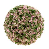 Artikel Dekorativ kugle pink grøn kunstig blomsterkugle Ø18cm 1 stk