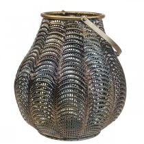 Dekorativ Lanterne Lanterne Lysestage Metal Ø26cm H40,5cm