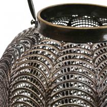 Artikel Dekorativ lanterne lanterne hængende metal dekoration Ø25,5cm H43cm