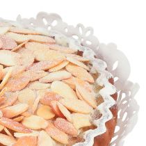 Artikel Dekorativ mandelkage til butiksvinduer og bagerier, bedragerisk realistisk, falsk kage, 19 cm