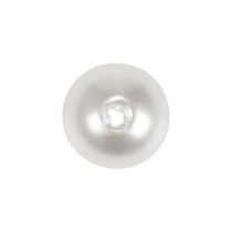 Artikel Dekorative perler til trådning af hobbyperler hvide 6mm 300g