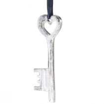 Artikel Dekorativ nøgle dekorativ bøjle metal sølv 4x11cm 6 stk